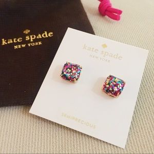 Kate Spade Small Square Multicolor Studs